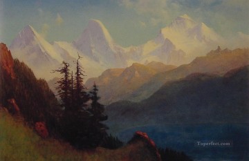 Esplendor de la montaña Grand Tetons Albert Bierstadt Pinturas al óleo